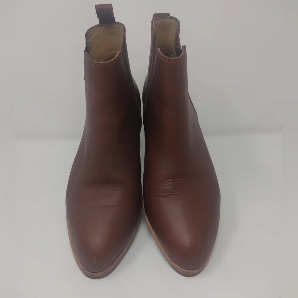 NISOLO Eva Everyday Chelsea Boot leather brown minimalist work Water-resistant